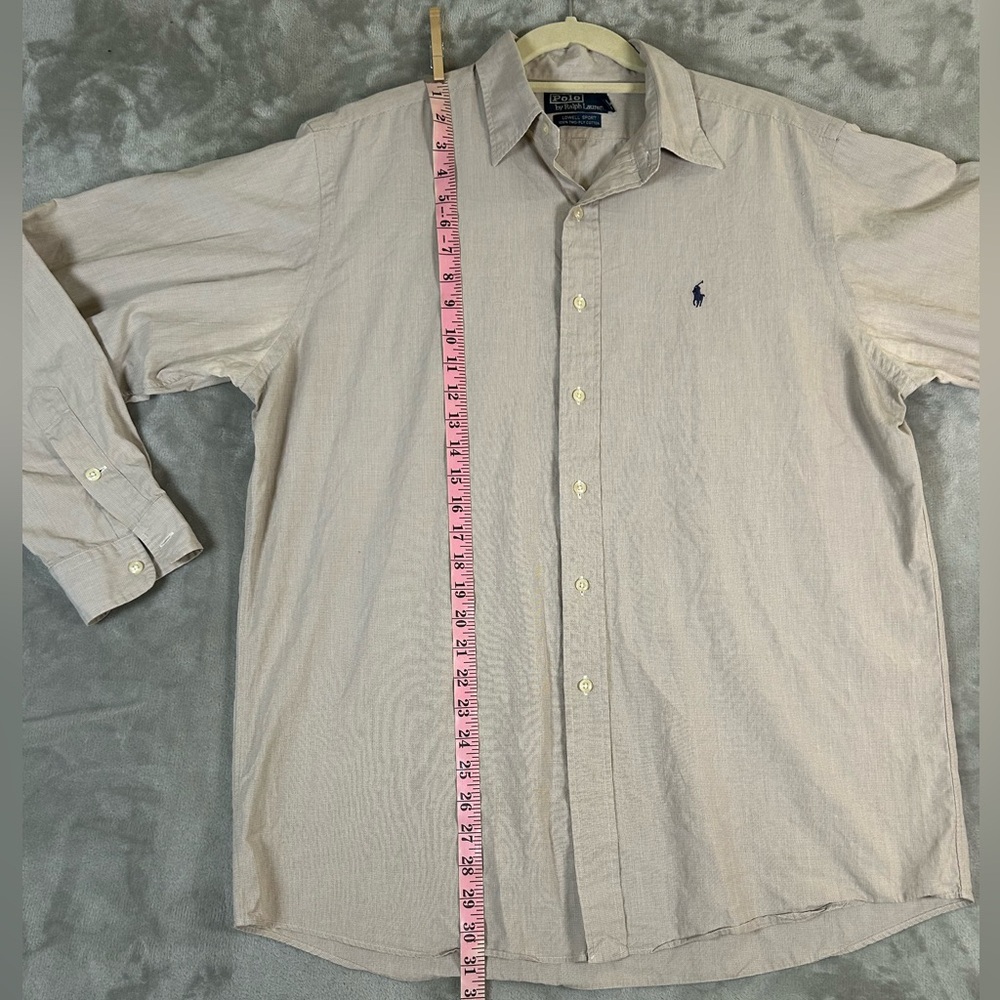 Vintage polo Ralph Lauren Lowell sport cross hatch button down shirt - Picture 6 of 11